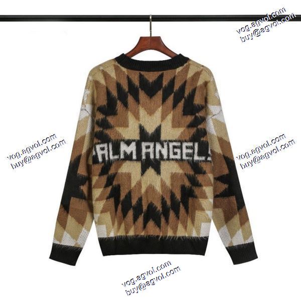 人気 ランキング パーム エンジェルス Palm Angels スーパーコピー 2020秋冬 ニットセーター 2色可選 民族風アルファベットセーターは高品質です
